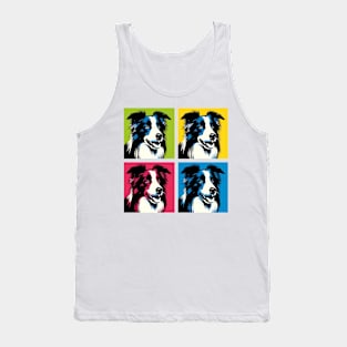 Border Collie Pop Art - Dog Lover Gifts Tank Top